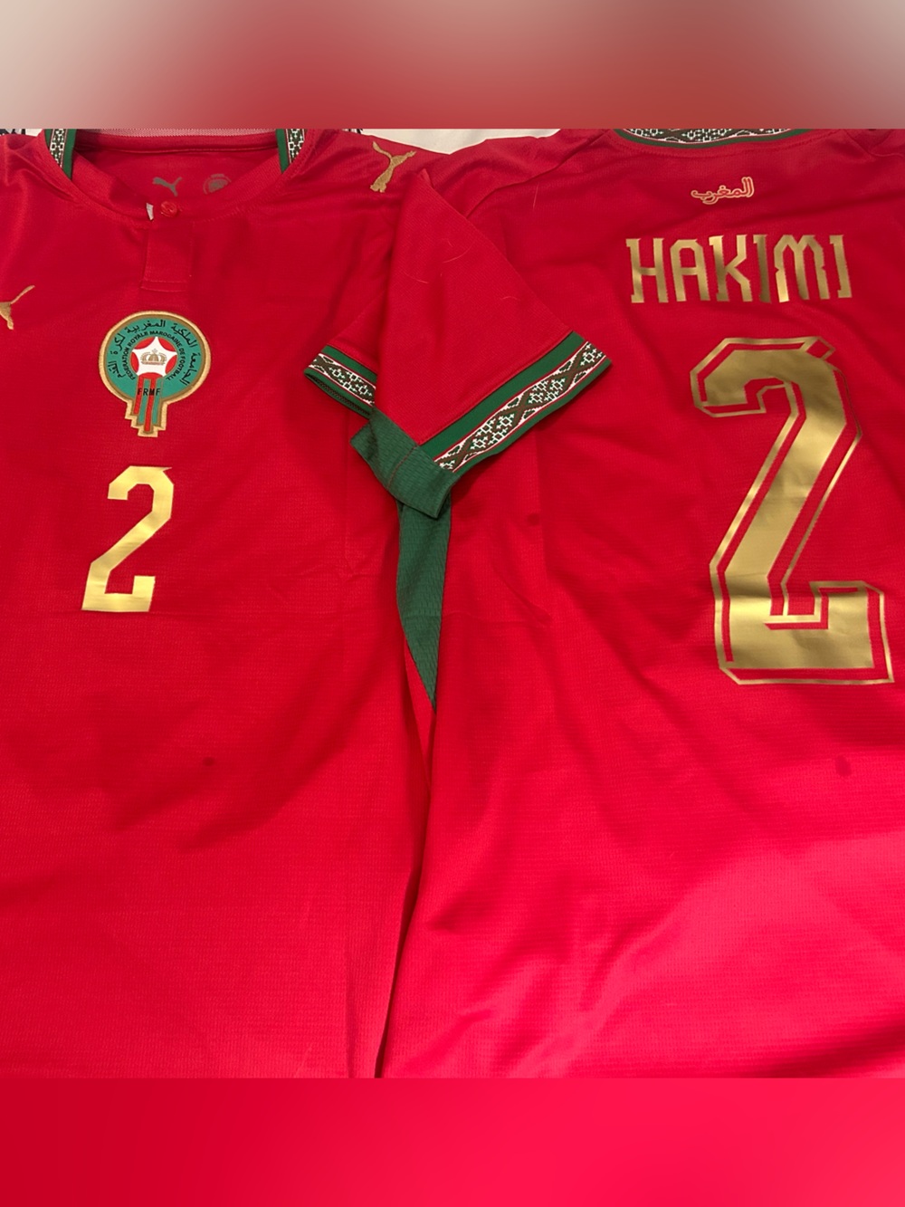 Puma MOROCCO National Team ACHRAF HAKIMI SOCCER JERSEY Sz M.L,XL,2X  NEW w TAGS